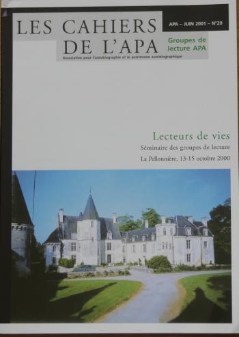 Cahier de l'APA n° 20 séminaire lecture 2000