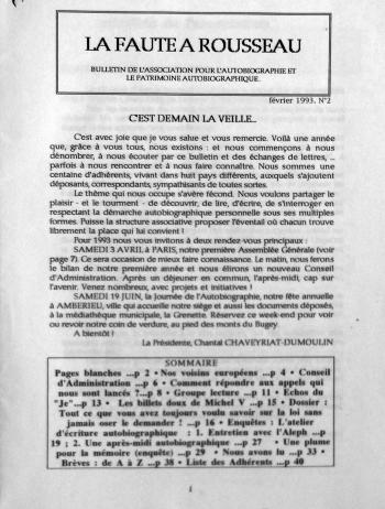 Bulletin n° 2 -APA